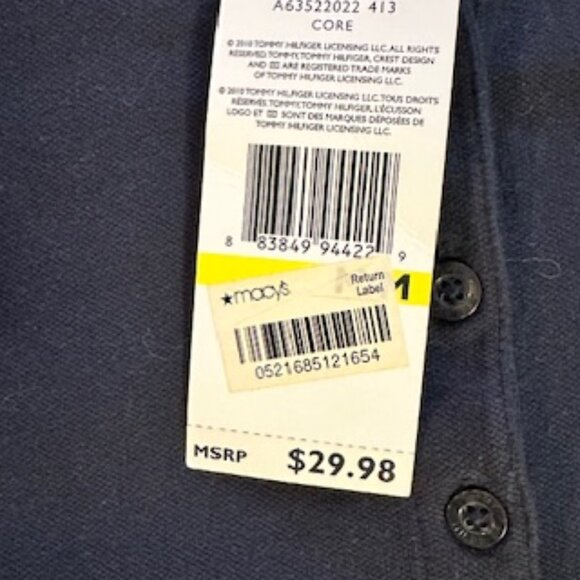 Tommy Hilfiger Slim Fit Classic Navy Polo - Size M - NWT - Picture 6 of 9